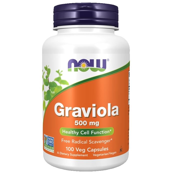 Now Graviola 500mg Veg Capsule (100 Each) - Classic Derma