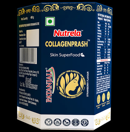 Patanjali Nutrela Collagenprash Skin Super Food Strawberry - Classic Derma