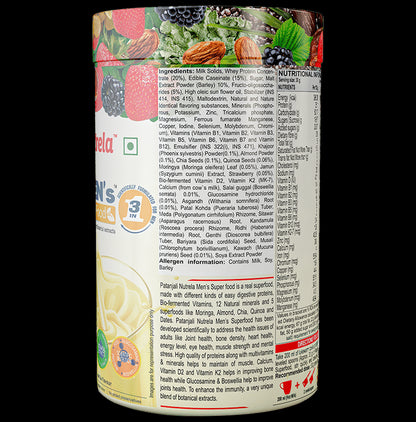 Patanjali Nutrela Men's Superfood with Protein for Digestion & Immunity | Flavour Powder Vanilla