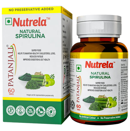 Patanjali Nutrela Natural Spirulina Tablet - Classic Derma