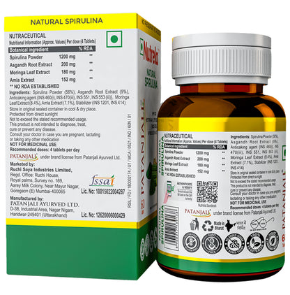 Patanjali Nutrela Natural Spirulina Tablet