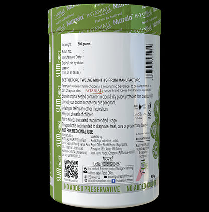 Patanjali Nutrela Slim Choice for Weight Management, Metabolism & Insulin Senstivity | Flavour Powder Vanilla