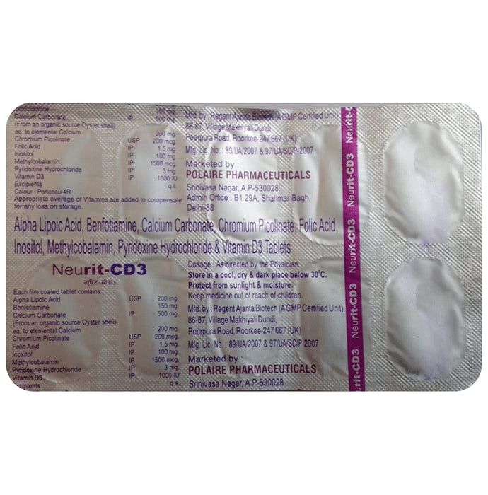 Neurit CD 3 Tablet - Classic Derma