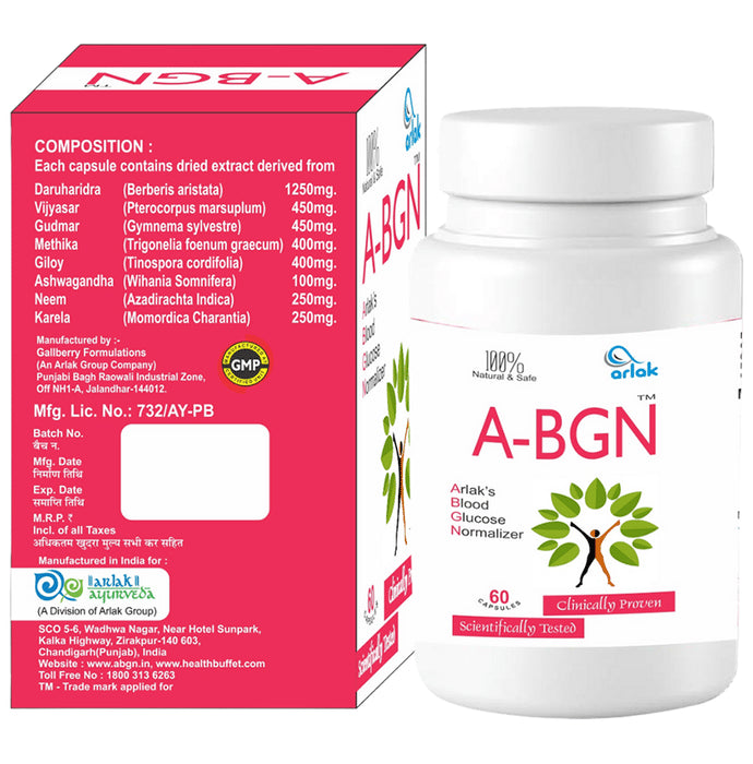 Arlak's A-Bgn Capsule (60 Each) - Classic Derma