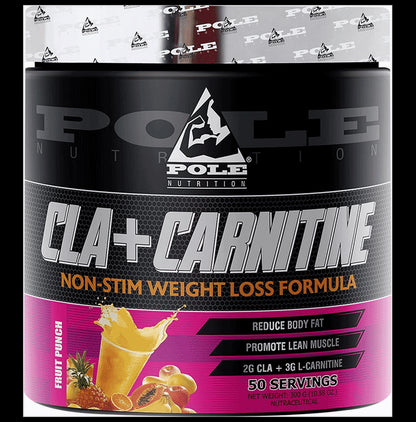 Pole Nutrition CLA + Carnitine Powder Fruit Punch - Classic Derma