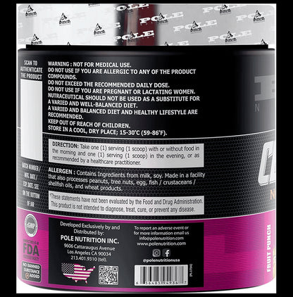 Pole Nutrition CLA + Carnitine Powder Fruit Punch