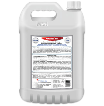 PaxClean Pro Super Concentrated-One Step Disinfectant Sanitizer Cleaner