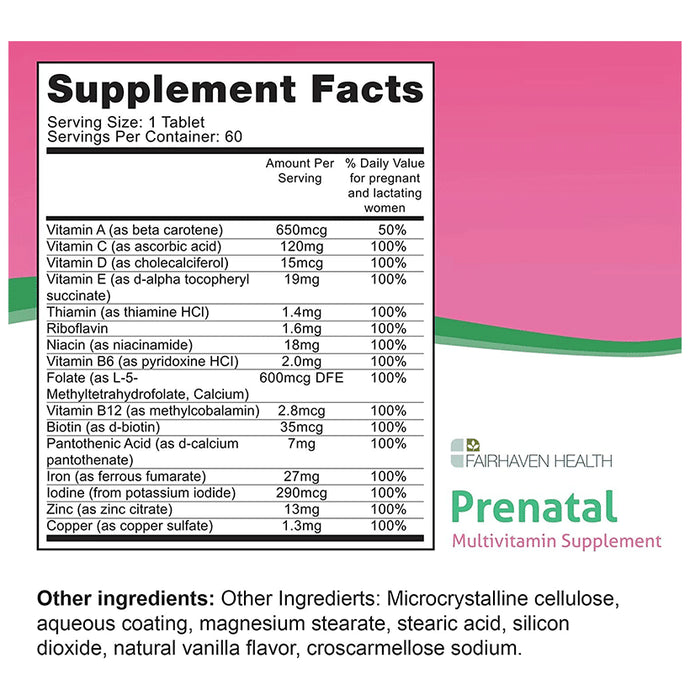 Peapod Prenatal Multivitamin Supplement Tablet