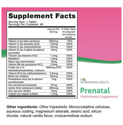 Peapod Prenatal Multivitamin Supplement Tablet