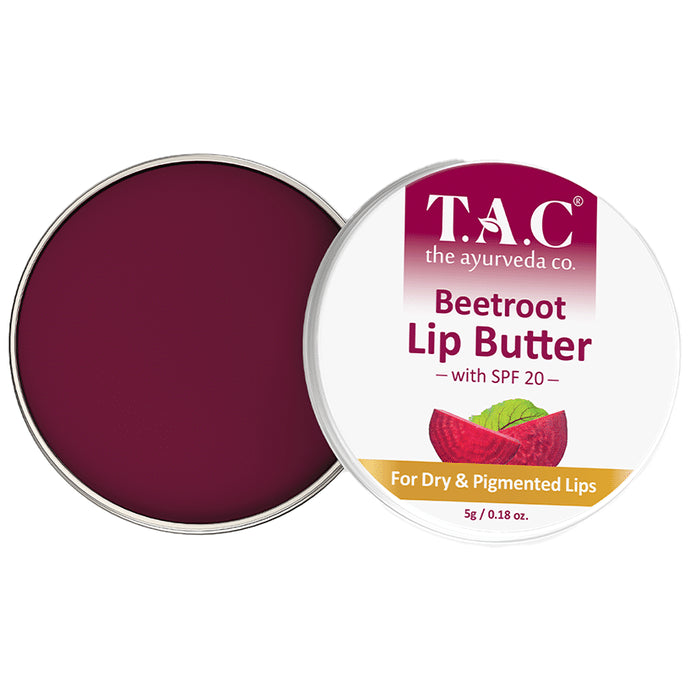 TAC The Ayurveda Co. Beetroot Lip Butter for Dry & Pigmented Lips - Classic Derma