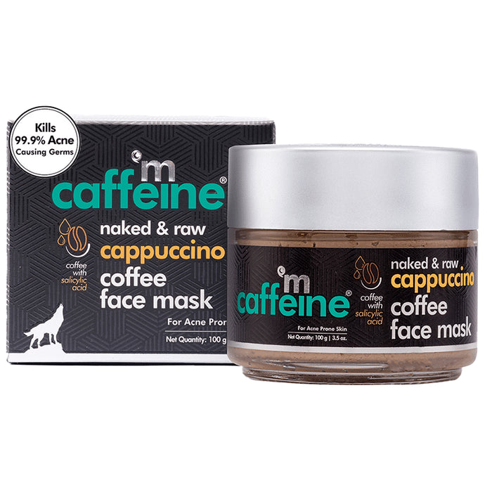 mCaffeine Cappuccino Naked & Raw Coffee Face Mask | For Normal to Oily Skin - Classic Derma