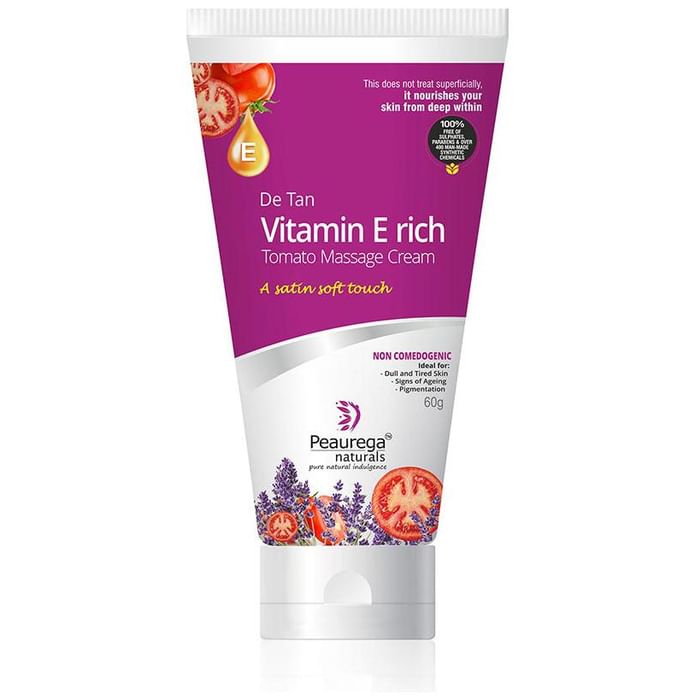Peaurega Naturals De Tan Vitamin E Rich Tomato Massage Cream - Classic Derma