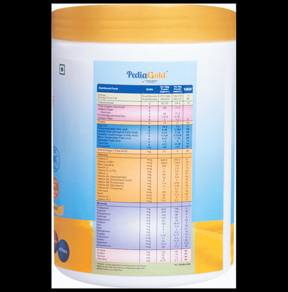 PediaGold with Protein, Iron, Calcium & DHA | For Kids' Growth & Immunity | Flavour Mango Powder