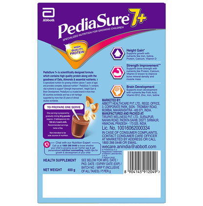 PediaSure Powder for Growing Children Chocolate with Oats & Almond
