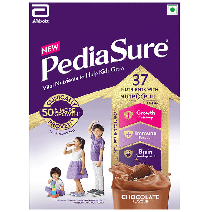 PediaSure Scientifically Designed Nutritional Drink for Kids Growth Premium Chocolate - Classic Derma