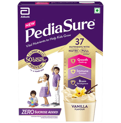 PediaSure Zero Sucrose Drink Scientifically Designed Nutrition to Help Kids Grow Vanilla - Classic Derma