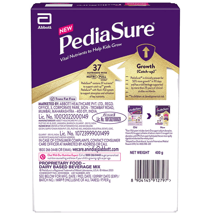 PediaSure Zero Sucrose Drink Scientifically Designed Nutrition to Help Kids Grow Vanilla