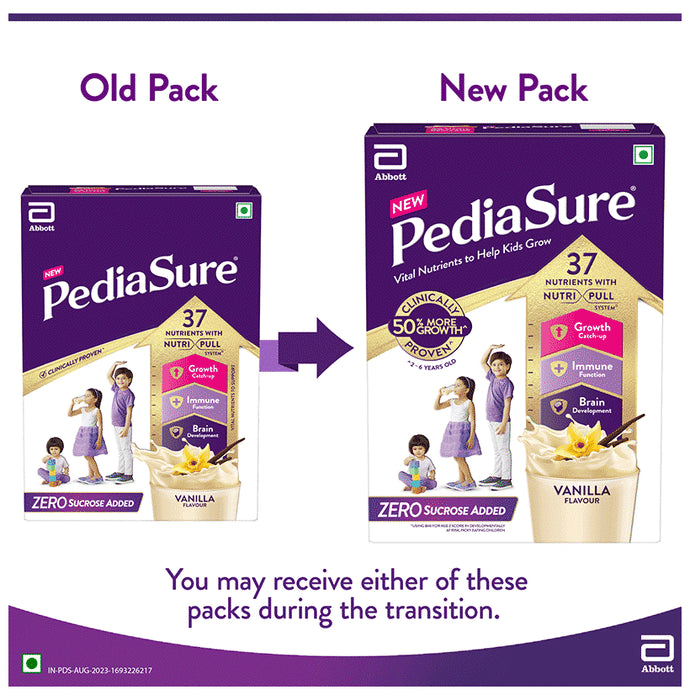 PediaSure Zero Sucrose Drink Scientifically Designed Nutrition to Help Kids Grow Vanilla