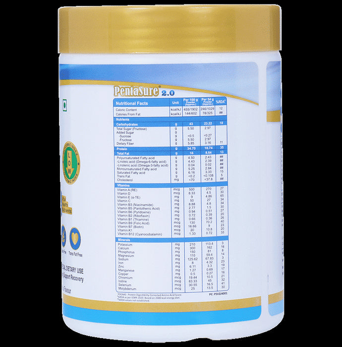 PentaSure 2.0 High Whey Protein with MCT | Flavour Powder Vanilla