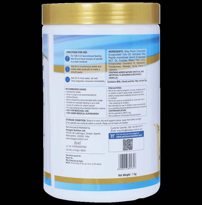 PentaSure 2.0 High Whey Protein with MCT | Flavour Powder Vanilla