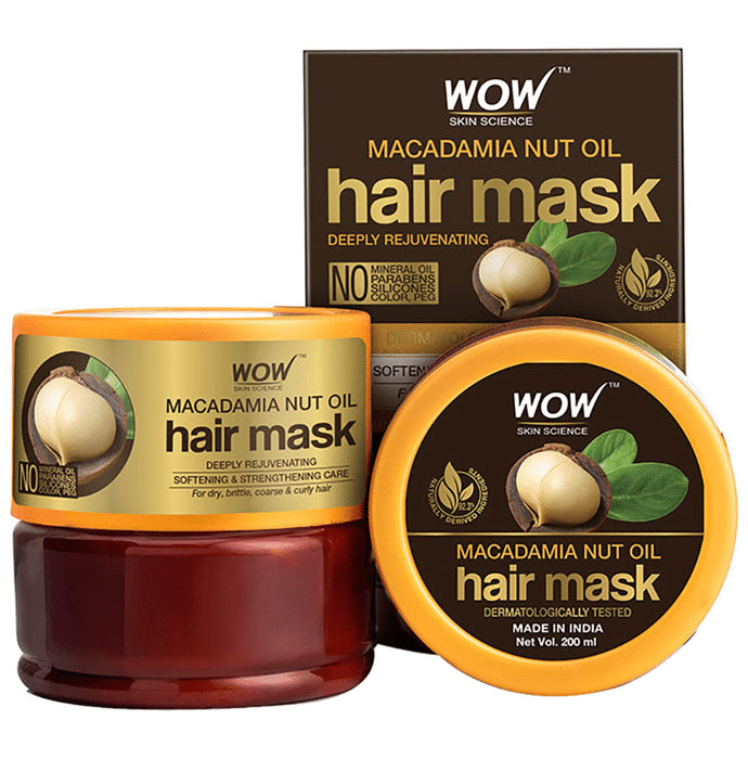 WOW Skin Science Macadamia Nut Oil Hair Mask - Classic Derma
