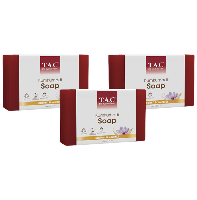 TAC The Ayurveda Co. Kumkumadi Soap (100gm Each) - Classic Derma