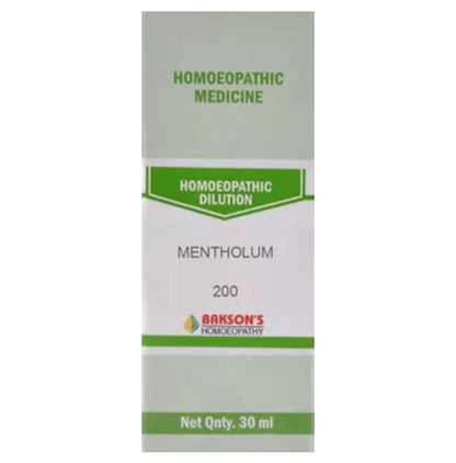 Bakson's Homeopathy Mentholum Dilution 200 - Classic Derma