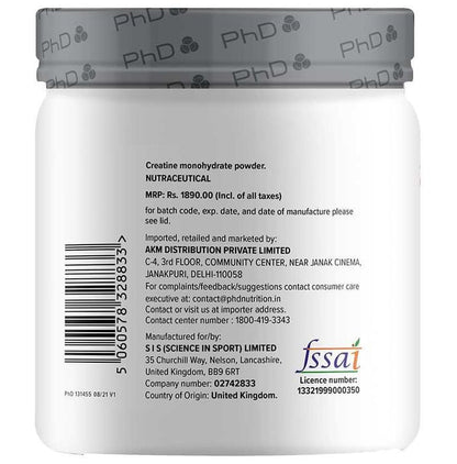 PHD Creatine Pure micronised Grade Powder