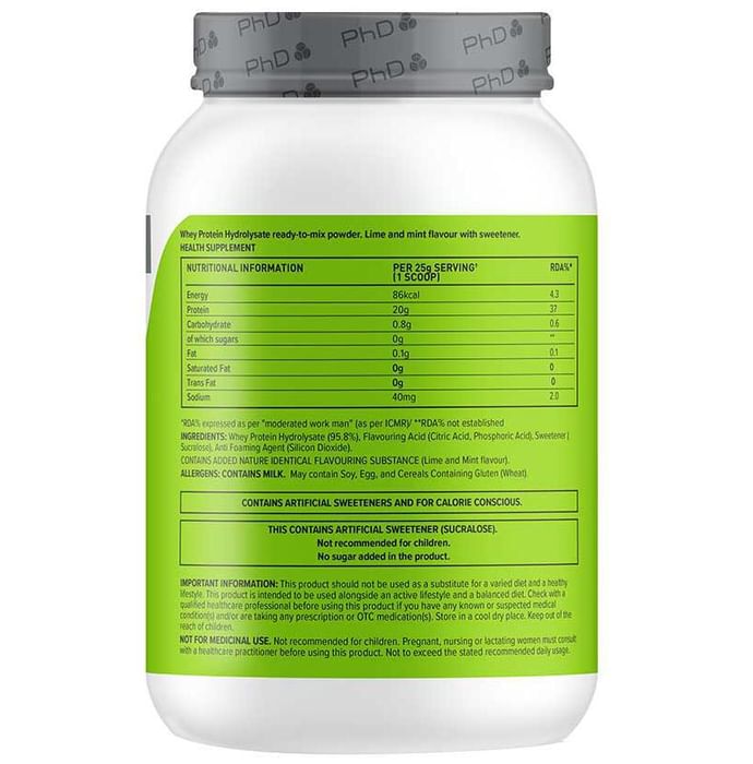 PHD Smart Protein Clear Lime & Mint Powder