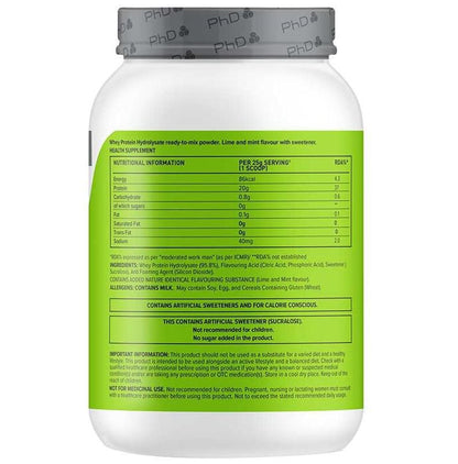 PHD Smart Protein Clear Lime & Mint Powder