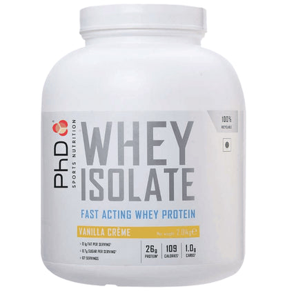 PHD Sports Nutrition Whey Isolate Fast Acting Whey Protein Vanilla - Classic Derma