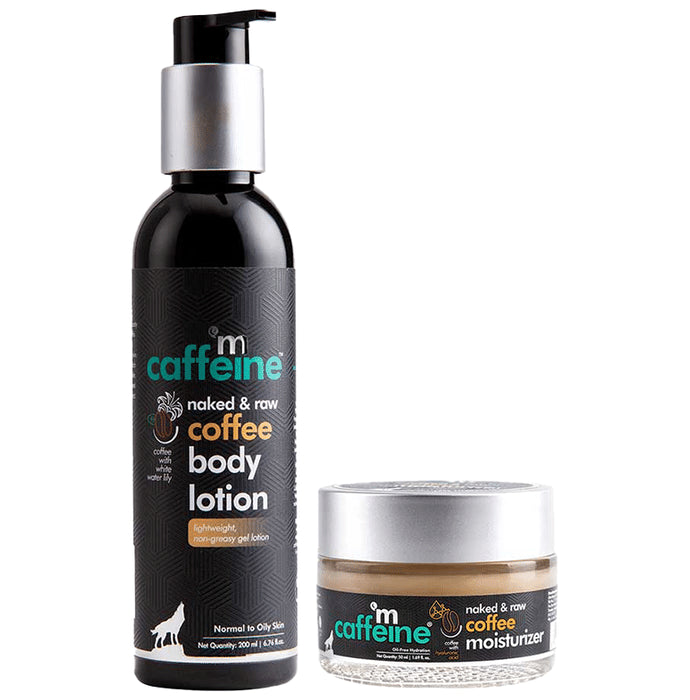 mCaffeine Coffee Face Moisturizer and Body Lotion Combo For Complete Winter Care - Classic Derma