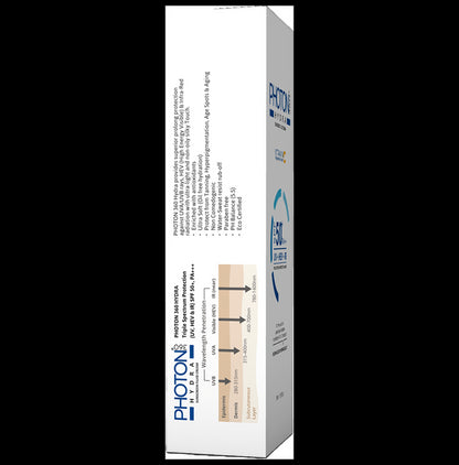 Photon Hydra 360 Sunscreen Fluid Cream | With Hyaluronic Acid & Vitamin C | SPF 50+ PA+++