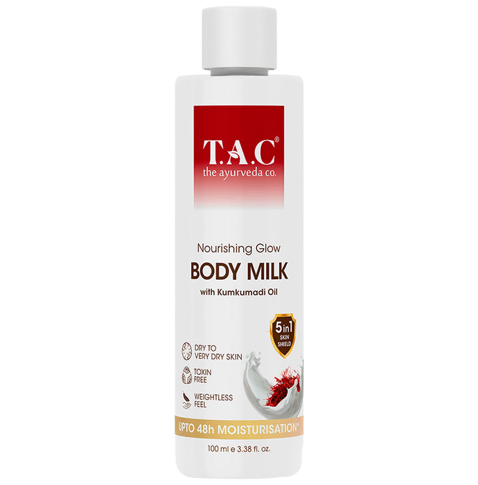 TAC The Ayurveda Co. Nourishing Glow Body Milk with Kumkumadi Oil - Classic Derma