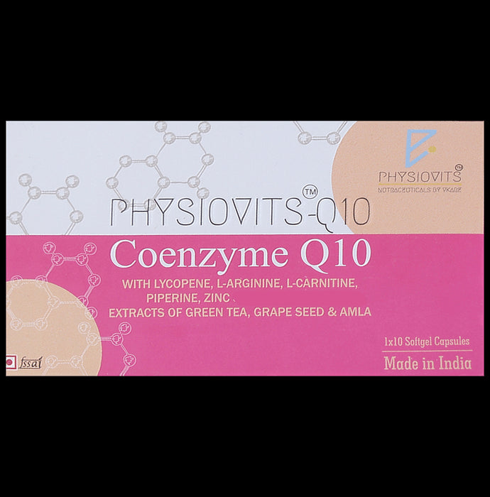 Physiovits Q10 Coenzyme Q 10 Softgel Capsule - Classic Derma