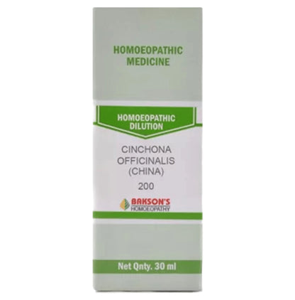 Bakson's Homeopathy Cinchona Officinalis (China) Dilution 200 - Classic Derma