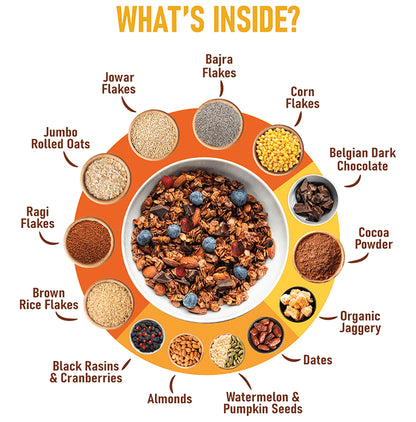 Pintola Muesli Choco Berry Crunch Gluten Free Dark Chocolate