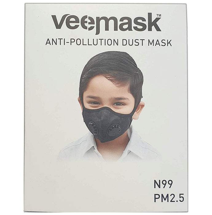 Veemask N99 Anti-Pollution Dust Face Mask with Two Valves Large - Classic Derma