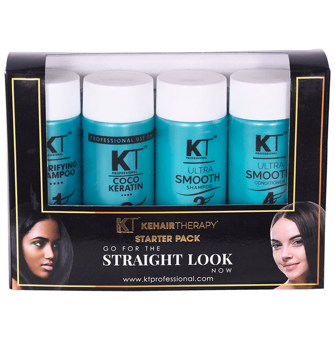 KT Professional KT 081 Kehair Therapy Starter Pack for Straight Look - Classic Derma