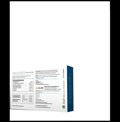 Neostreta Tablet with Astaxanthin, Glutathione, NAC & Grape Seed Extract