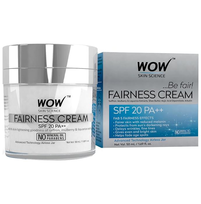 WOW Skin Science SPF 20 Fairness Cream - Classic Derma