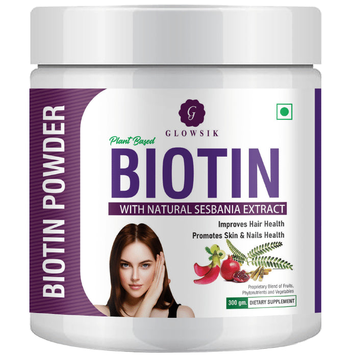 Glowsik Plant Based Biotin Powder - Classic Derma