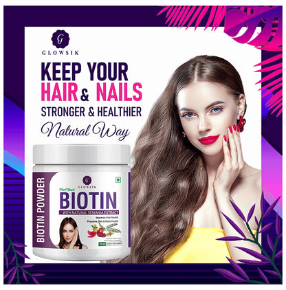 Glowsik Plant Based Biotin Powder