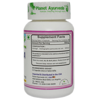 Planet Ayurveda Indian Echinacea Vege Capsule