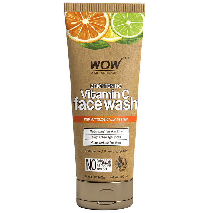 WOW Skin Science Vitamin C Face Wash In Paper Tube Eco Friendly Packaging - Classic Derma
