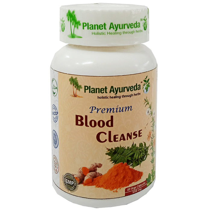 Planet Ayurveda Premium Blood Cleanse Vege Capsule - Classic Derma