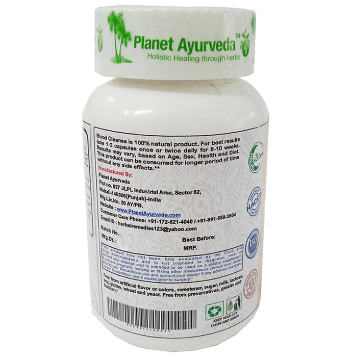 Planet Ayurveda Premium Blood Cleanse Vege Capsule