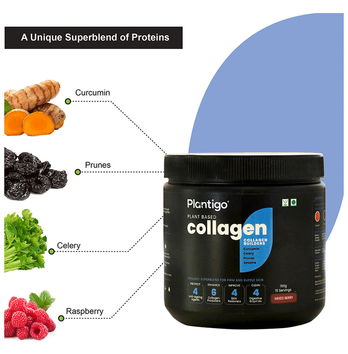 Plantigo Plant Based Collagen Powder Mixed Berry