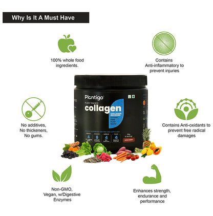 Plantigo Plant Based Collagen Powder Mixed Berry