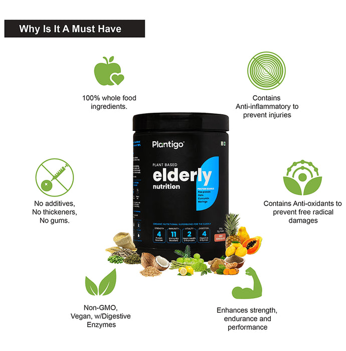 Plantigo Plant Based Elderly Nutrition Milk Chocolate Powder